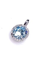 Pendente Stocco Gioielli Donna in Oro bianco Zircone PSG 201 - PSG 201